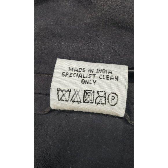 What Goes Around Comes Around Blue Suede Genuine Leather Vest Size Medium WGACA - Picture 5 of 6